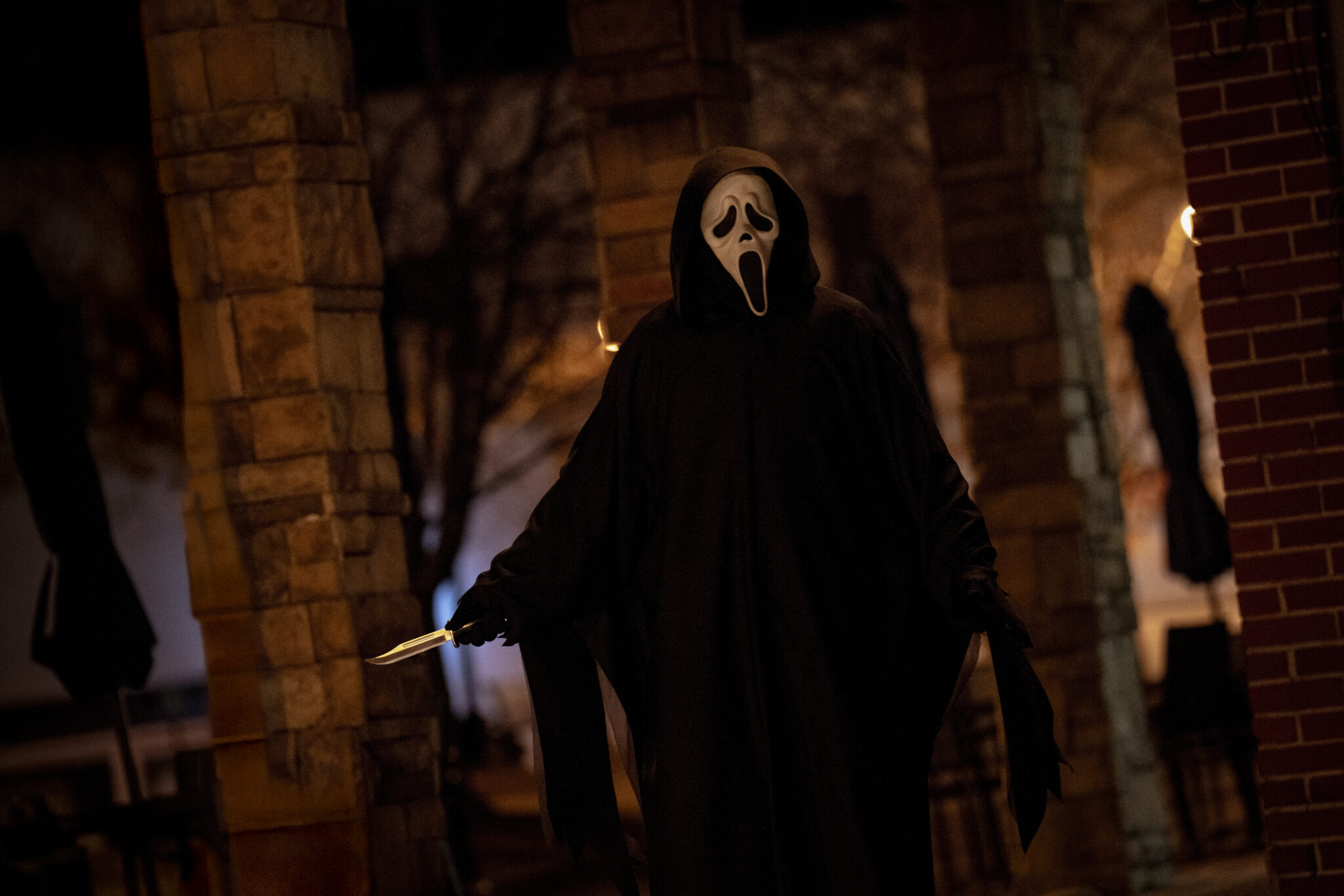 Night exterior chase — “Scream 7” still