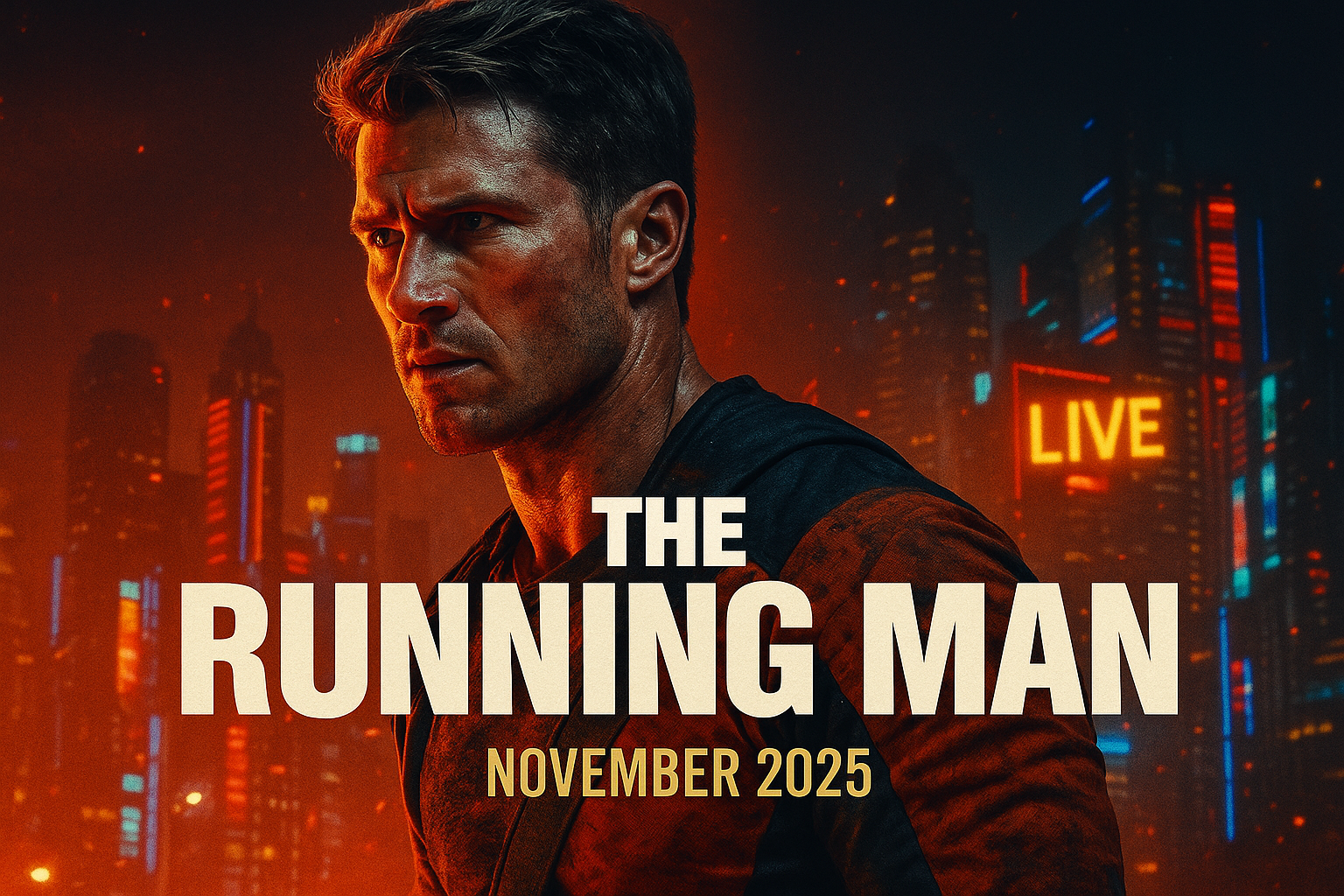 “The Running Man” (2025) Review — Edgar Wright Reloads Stephen King’s Dystopian Warning for a New Era