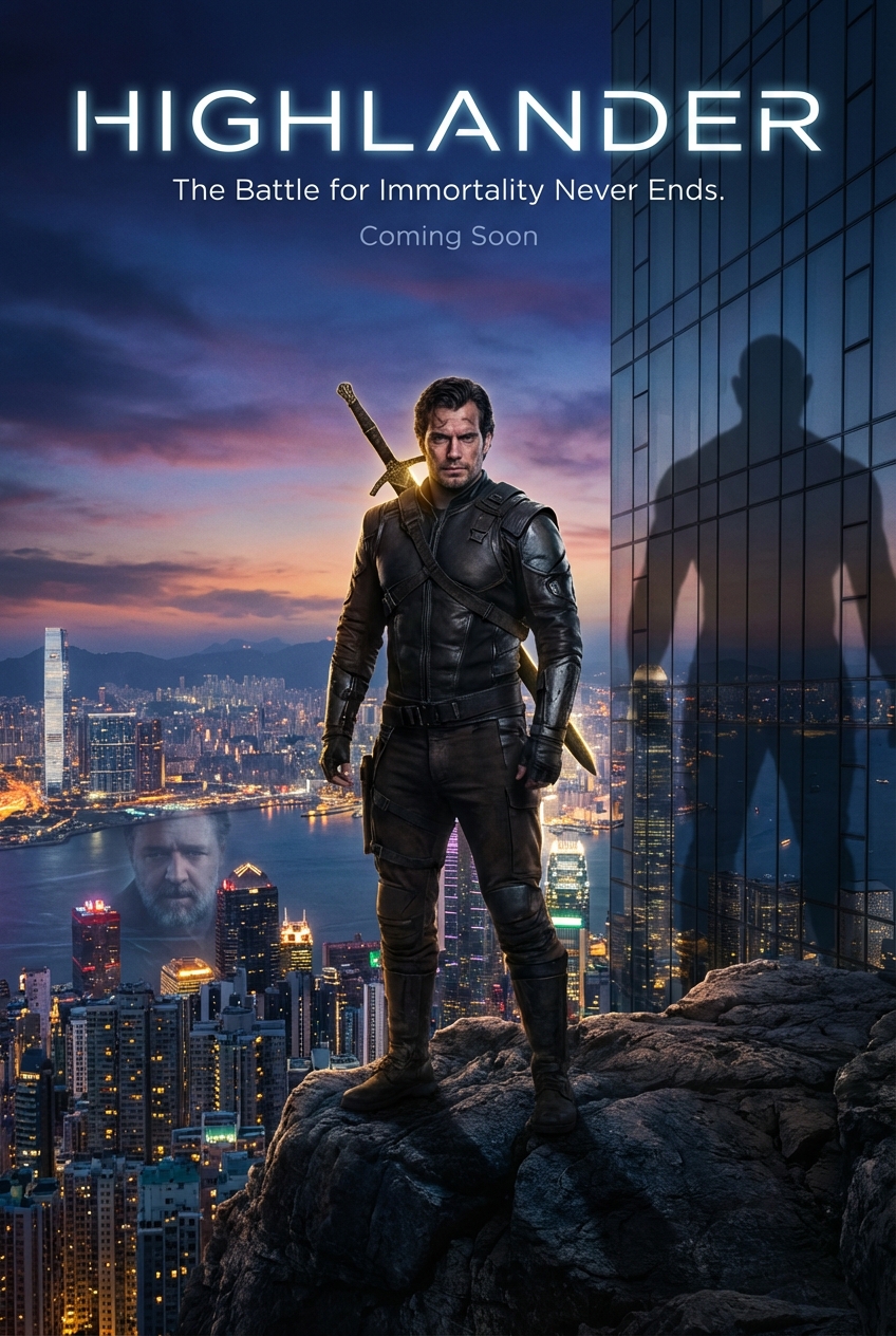 Highlander Reboot AI Poster
