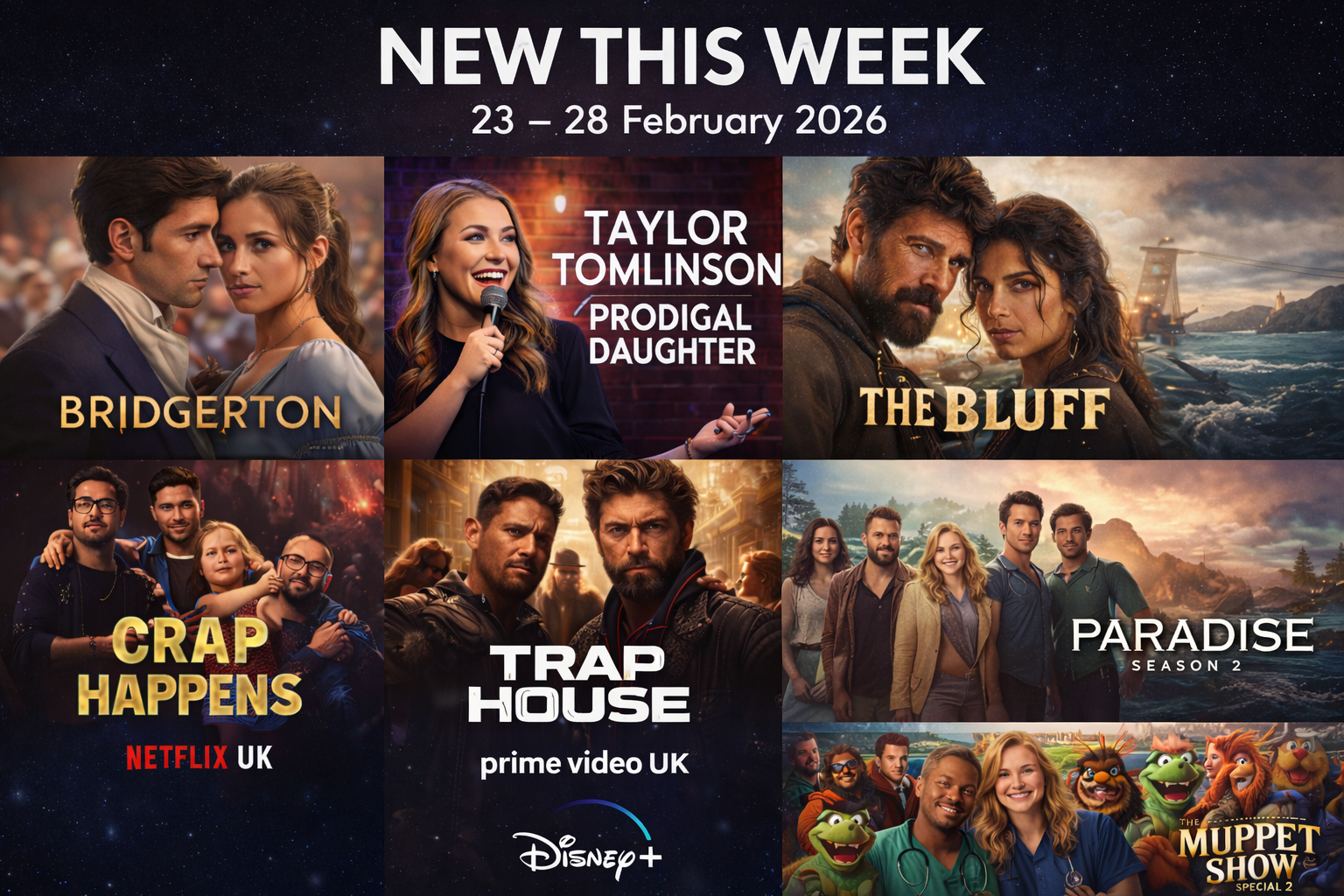 Weekly Streaming Highlights (23–28 February 2026): What’s New on Netflix UK, Prime Video UK & Disney+ UK