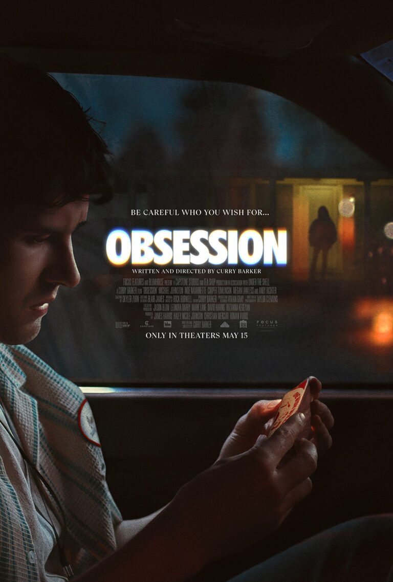 Official theatrical poster for Curry Barker’s horror film Obsession