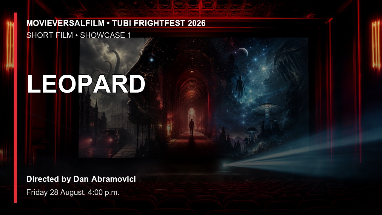 LEOPARD short-film preview artwork for Tubi FrightFest 2026