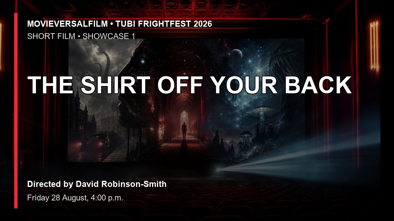 THE SHIRT OFF YOUR BACK short-film preview artwork for Tubi FrightFest 2026