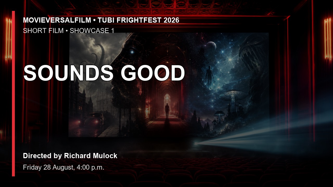 SOUNDS GOOD short-film preview artwork for Tubi FrightFest 2026