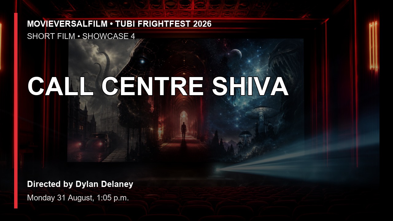 CALL CENTRE SHIVA short-film preview artwork for Tubi FrightFest 2026