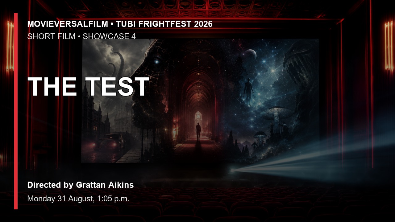 THE TEST short-film preview artwork for Tubi FrightFest 2026