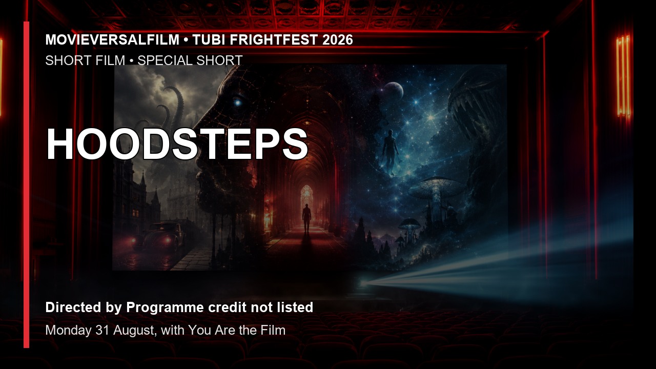HOODSTEPS short-film preview artwork for Tubi FrightFest 2026