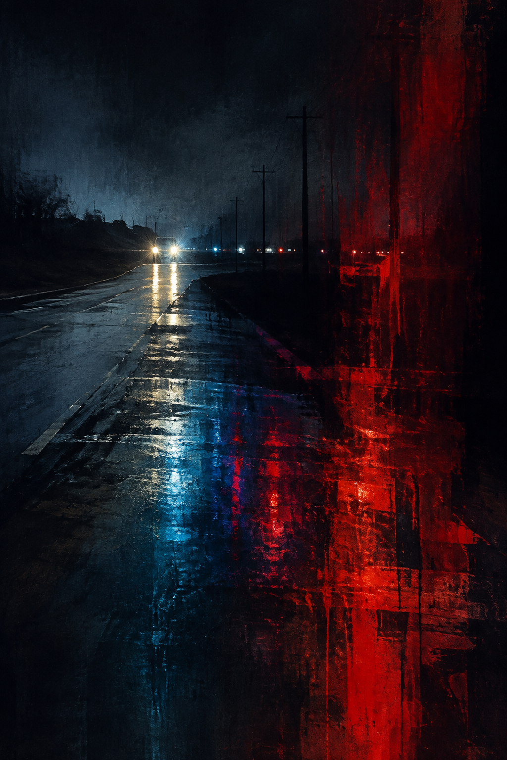 Original noir editorial illustration for By Any Means