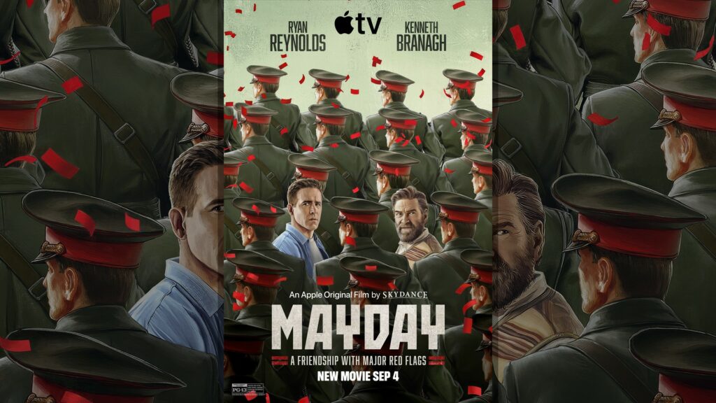 Official Apple TV key art for Mayday adapted to a 16:9 review hero