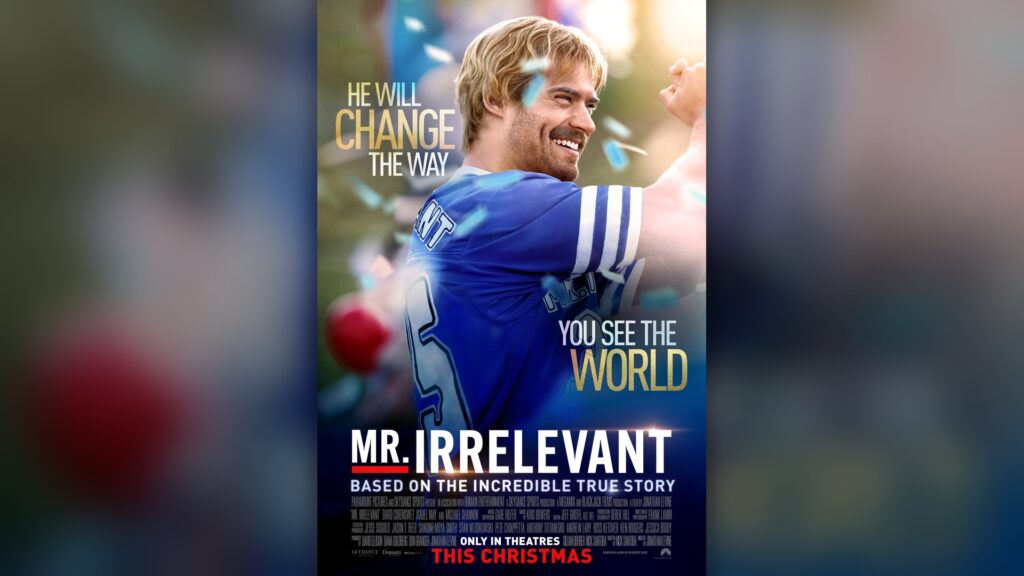 Official Mr. Irrelevant key art, adapted to a 16:9 editorial hero.
