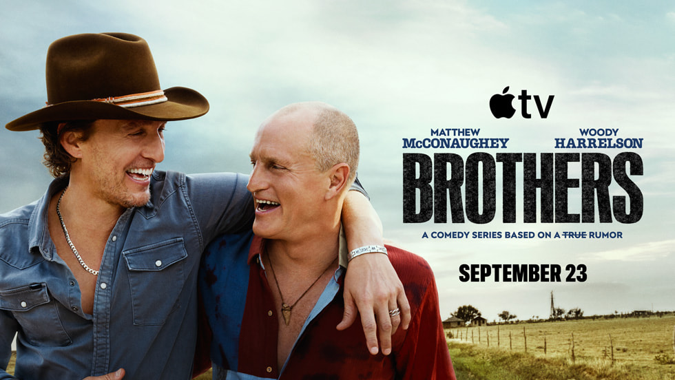 Matthew McConaughey and Woody Harrelson in official Brothers key art