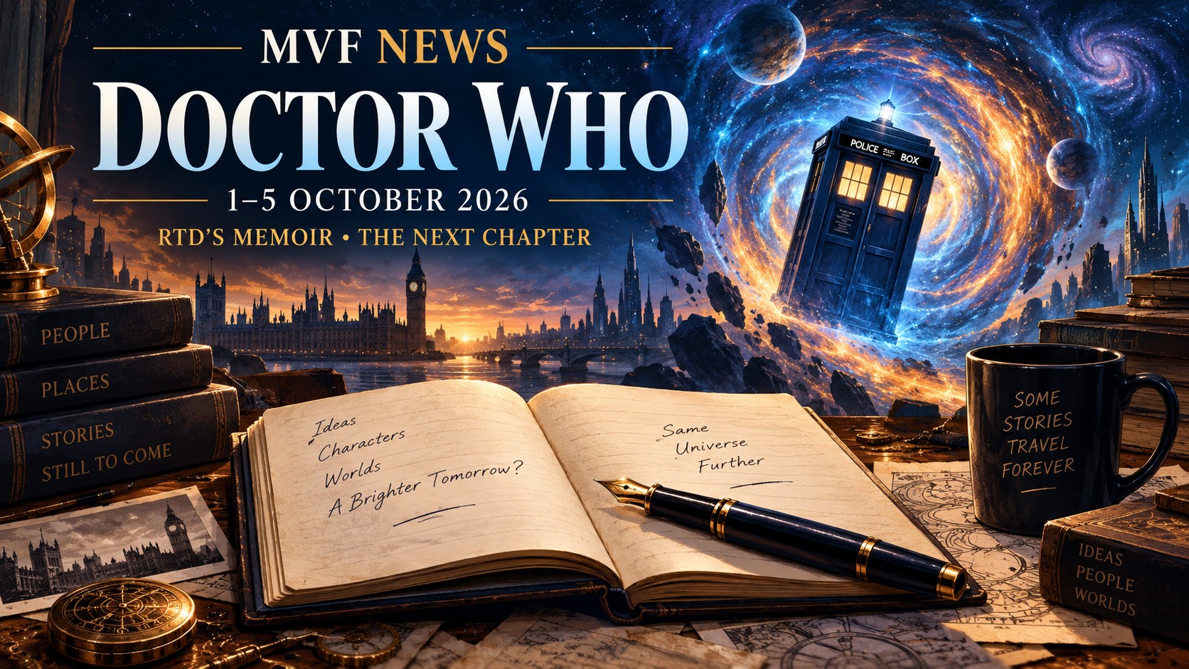 MVF News: Doctor Who — 1–5 October 2026 | RTD’s Memoir and the Next Chapter