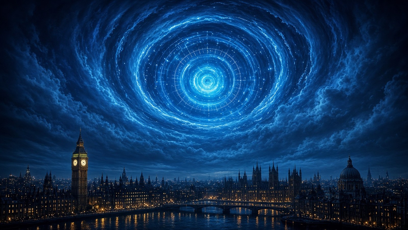 AI-generated atmospheric header artwork for the Movieversalfilm Doctor Who page
