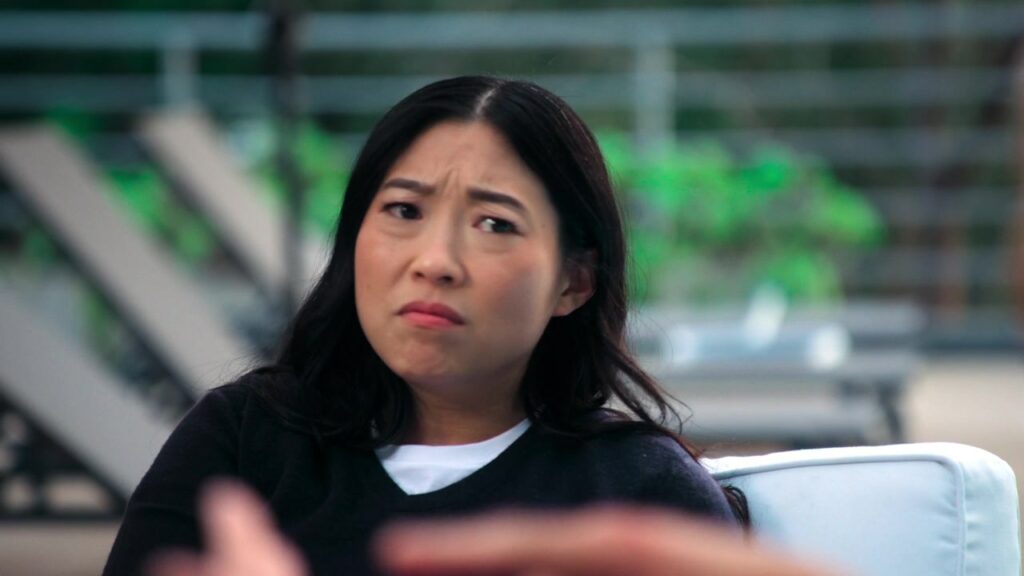 Nora Lum, also known as Awkwafina, in an intact frame from The Unlikely Cook’s official trailer.
