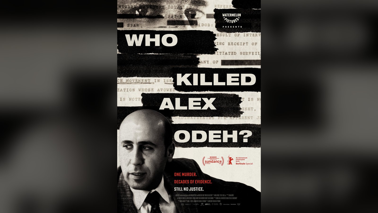 Official poster for Who Killed Alex Odeh?