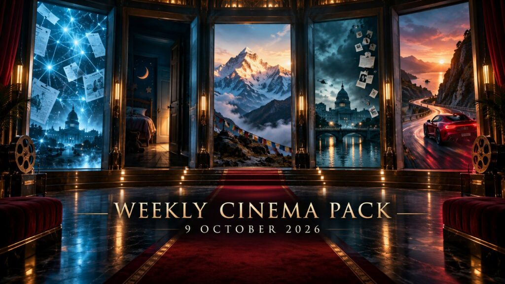 Original Weekly Cinema Pack illustration for 9 October 2026