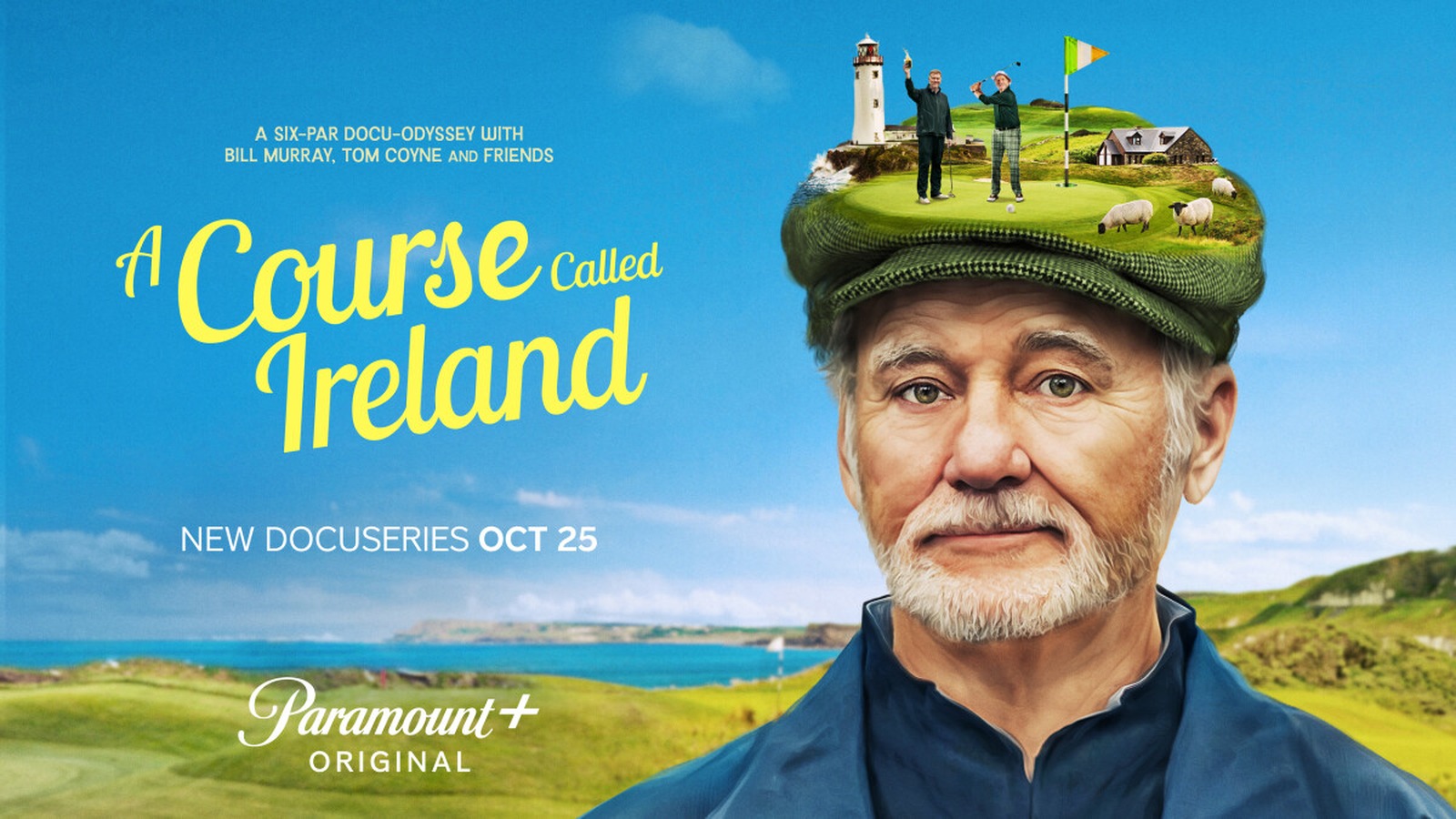 A Course Called Ireland official key art featuring Bill Murray